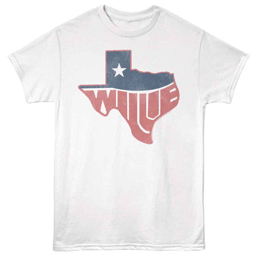 White Willie Nelson t-shirt featuring a Texas Willie design