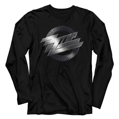 ZZ Top Long Sleeve T-Shirt - Metal Logo