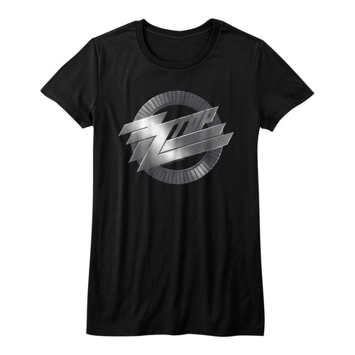 ZZ Top Ladies T-Shirt - Metal Logo