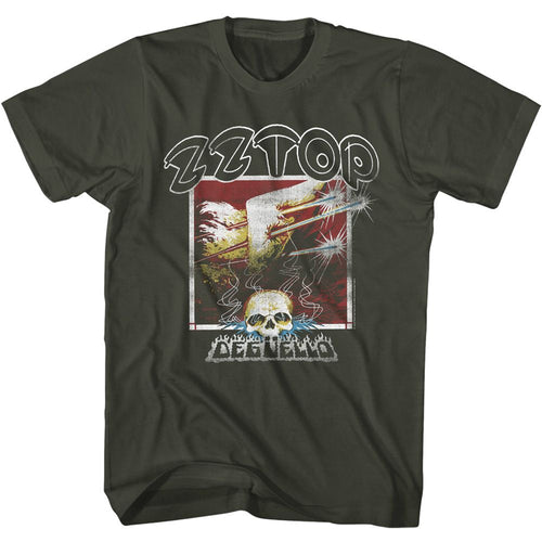 Smoke ZZ Top t-shirt featuring a Deguello Cover design
