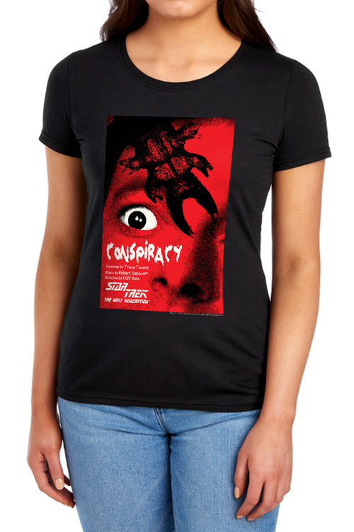 Star Trek Conspiracy Black Womens T-Shirt