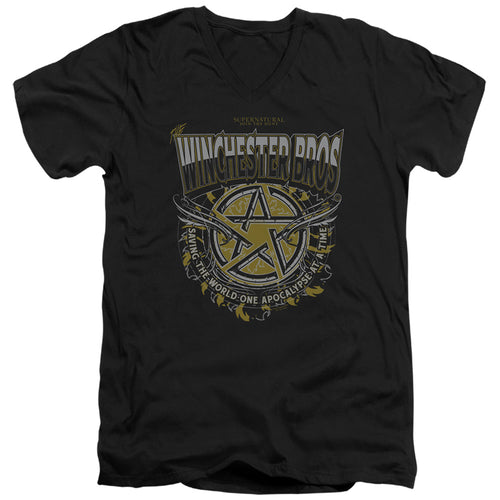 Supernatural Winchester Bros V-Neck T-Shirt
