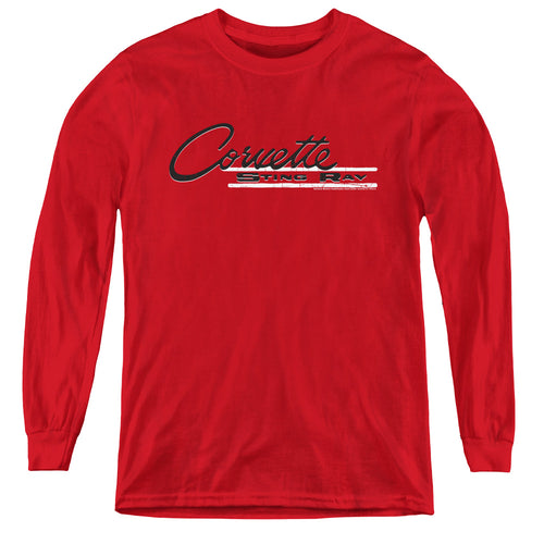 Chevy Retro Stingray Youth Long Sleeve T-Shirt