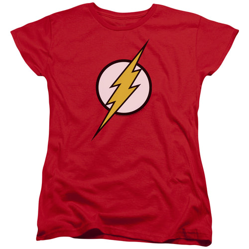 Justice League Flash Logo Womens T-Shirt