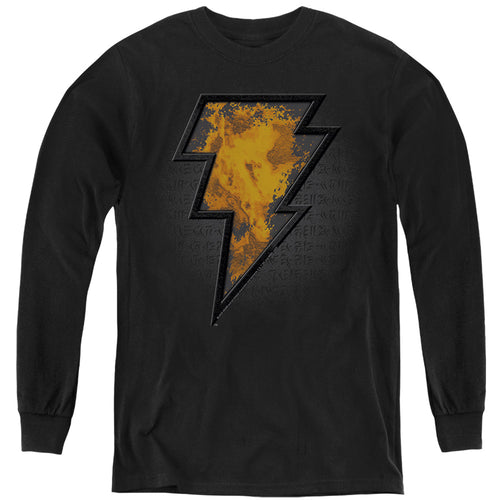 Black Adam Black Adam Beveled Emblem Youth Long Sleeve T-Shirt