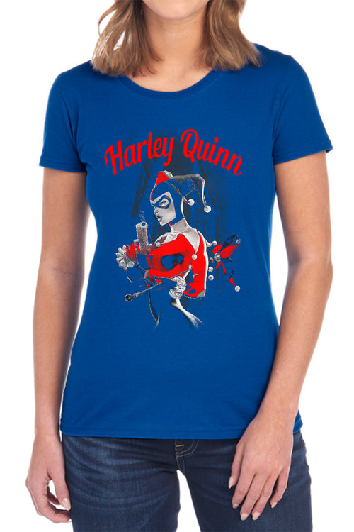 Batman Spring Gun Womens T-Shirt