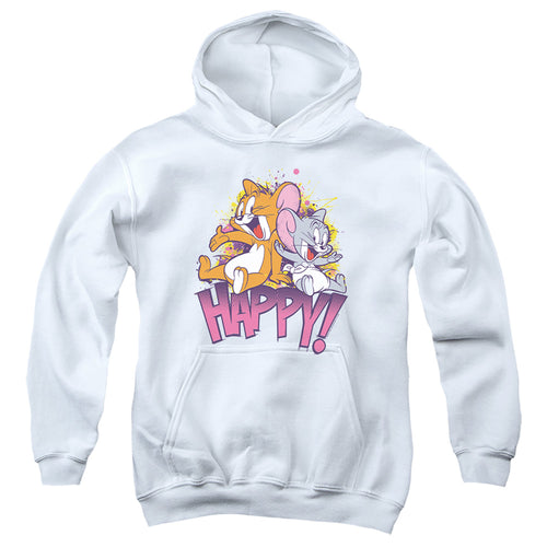 Tom and Jerry Jerry and Nibbles Happy! Youth Hoodie