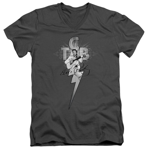Elvis Presley Tcb Ornate V-Neck T-Shirt