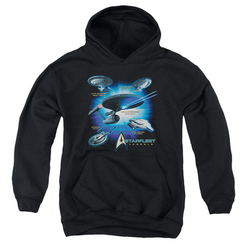 Star Trek Starfleet Vessels Youth Hoodie