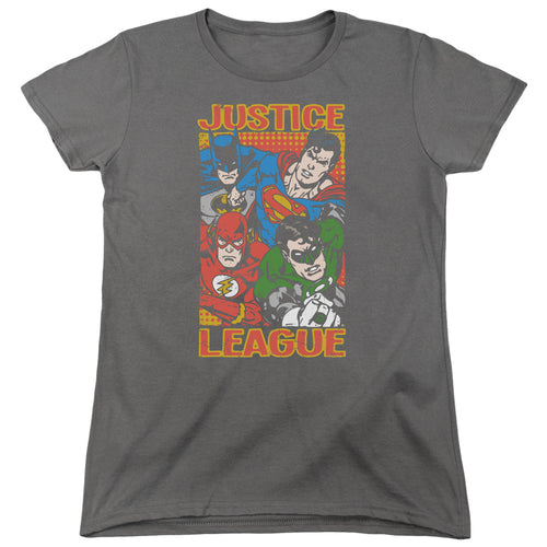 Justice League Hero Mashup Womens T-Shirt