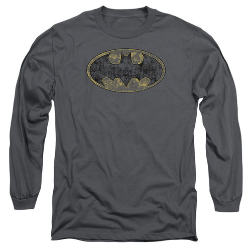 Batman Tattered Logo Long Sleeve T-Shirt