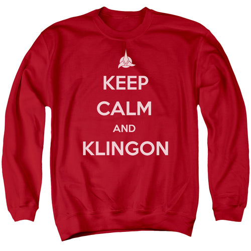 Star Trek Keep Calm and Klingon Crewneck Sweatshirt