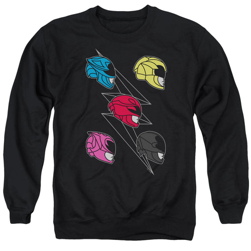 Mighty Morphin Power Rangers: The Movie Line Helmets Crewneck Sweatshirt