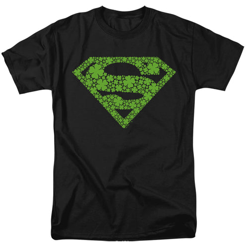 Superman St. Patrick's Day Shamrock Logo T-Shirt