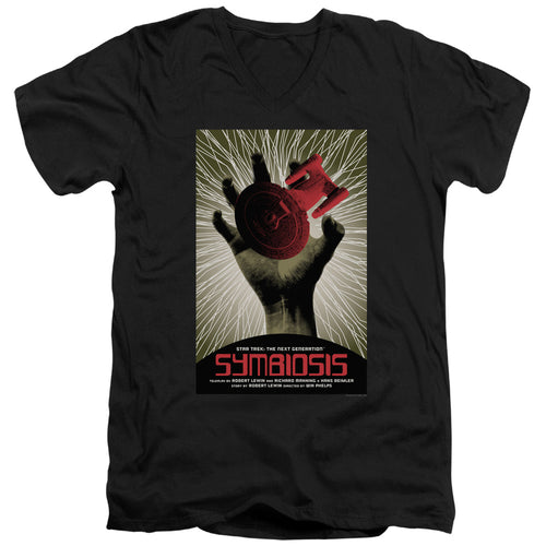 Star Trek Symbiosis Black V-Neck T-Shirt