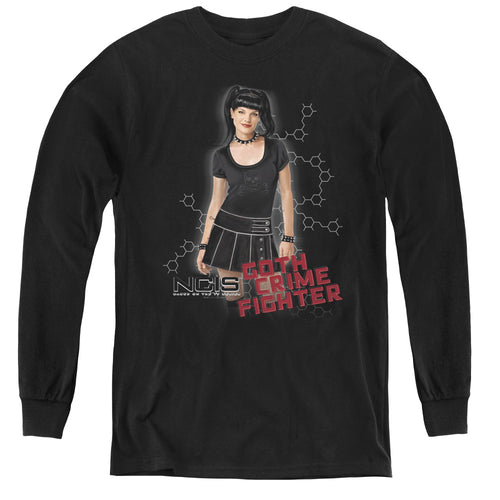 NCIS Goth Crime Fighter Youth Long Sleeve T-Shirt