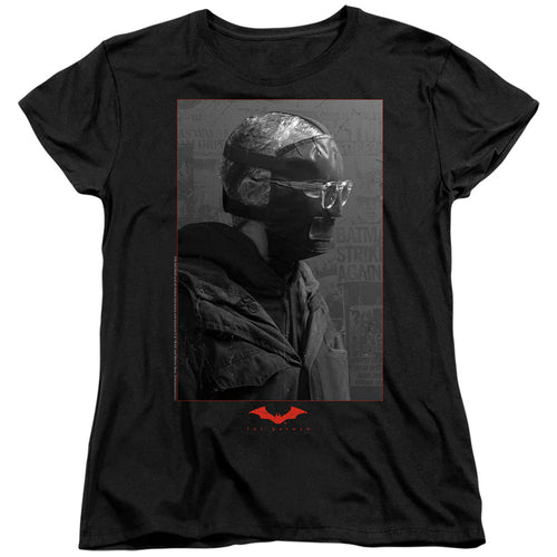 The Batman Riddler Worn Portrait Womens T-Shirt