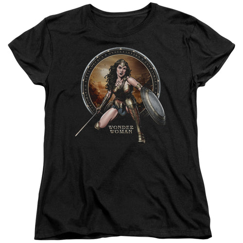 Batman v Superman Batlle Zone Womens T-Shirt