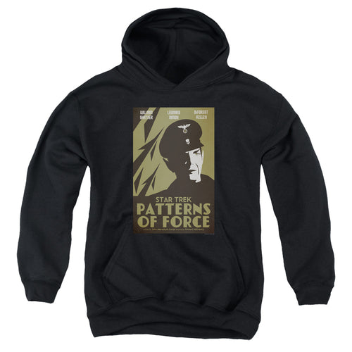 Star Trek Juan Ortiz Patterns of Force Black Youth Hoodie