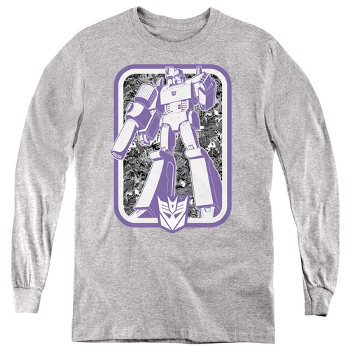 Transformers Megatron Panel Youth Long Sleeve T-Shirt