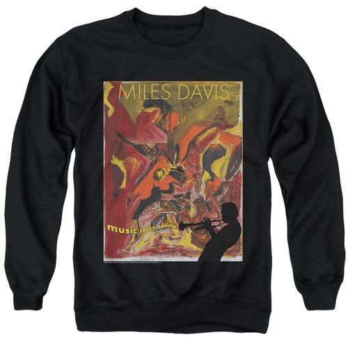 Miles Davis Music Is an Addiction Crewneck Sweatshirt