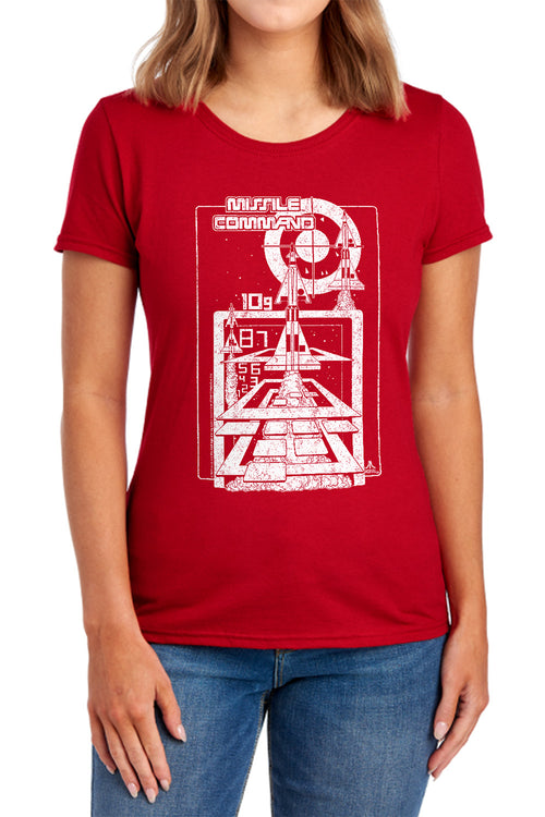 Atari Missile Command Lift Off Womens T-Shirt