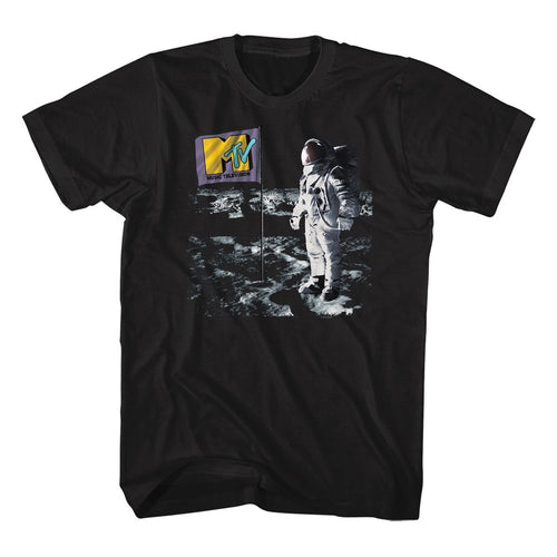 Flag on the Moon MTV t-shirt in black