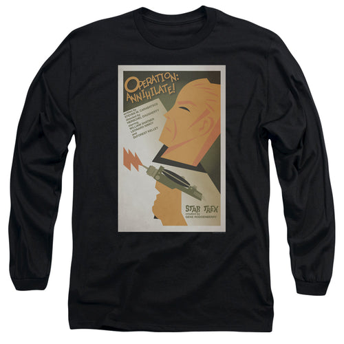 Star Trek Juan Ortiz Operation Annihilate Black Long Sleeve T-Shirt