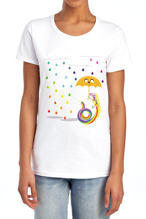 Adventure Time Lady In The Rain Womens T-Shirt