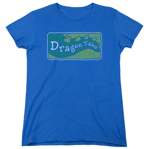 Dragon Tales Logo Distressed Womens T-Shirt