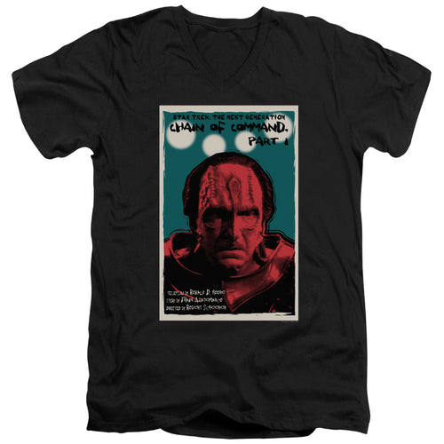 Star Trek Chain of Command Part I Black V-Neck T-Shirt