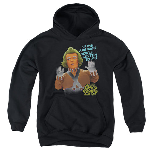 Willy Wonka & the Chocolate Factory If You Are Wise Youth Hoodie