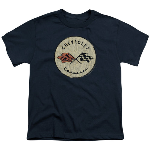 Chevy Old Vette Navy Youth/Toddler T-Shirt