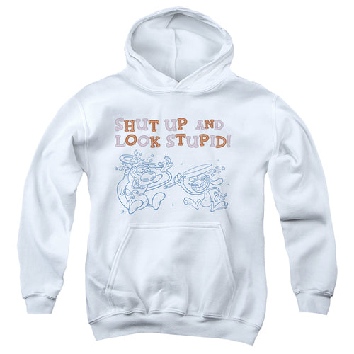 Ren and Stimpy Shut Up and Look Stupid! Youth Hoodie