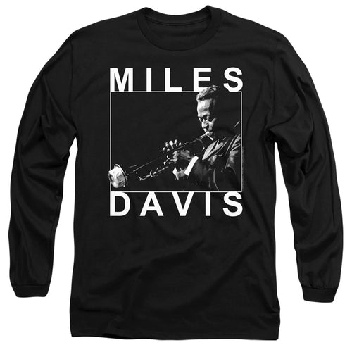 Miles Davis Monochrome Long Sleeve T-Shirt