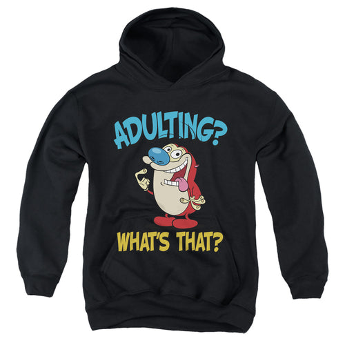 Ren and Stimpy Adulting Stimpy Youth Hoodie