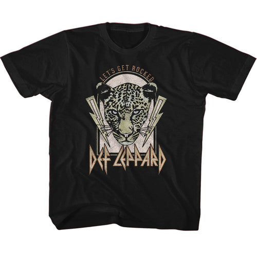Def Leppard Lightning Bolts Lets Get Rocked Youth/Toddler T-Shirt
