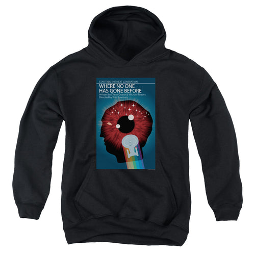 Star Trek Where No One Has Gone Before Black Youth Hoodie