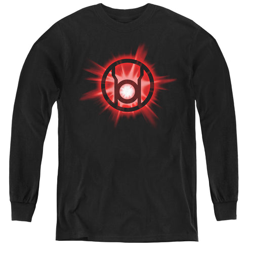 Green Lantern Red Glow Youth Long Sleeve T-Shirt