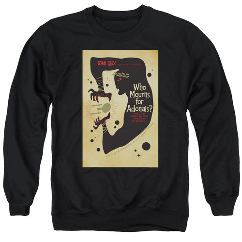 Star Trek Juan Ortiz Who Mourns for Adonais Black Crewneck Sweatshirt