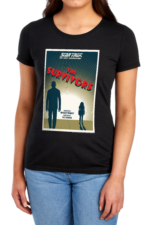Star Trek The Survivors Black Womens T-Shirt