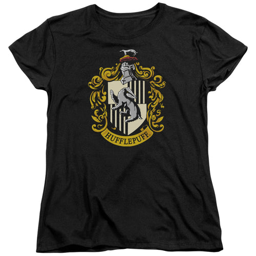 Harry Potter Hufflepuff Crest Womens T-Shirt