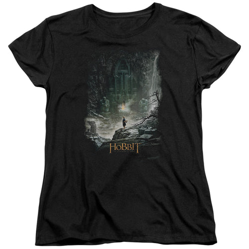 The Hobbit At Smaug's Door Womens T-Shirt