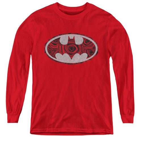 Batman Rosey Signal Youth Long Sleeve T-Shirt