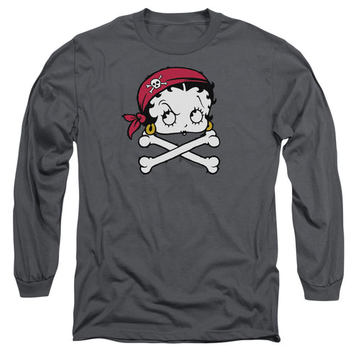 Betty Boop Pirate Long Sleeve T-Shirt