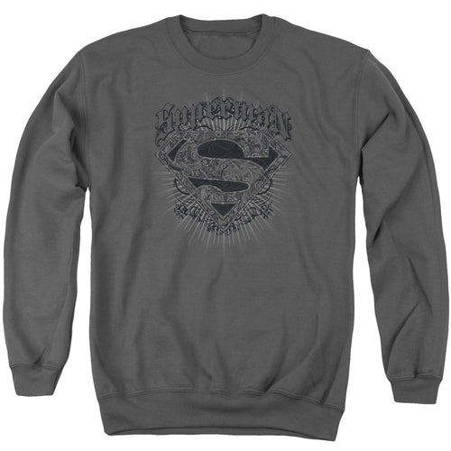Superman Scrolling Shield Crewneck Sweatshirt
