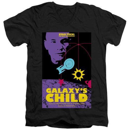 Star Trek Galaxy's Child Black V-Neck T-Shirt