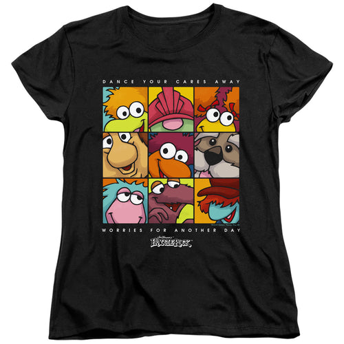 Fraggle Rock Squared Womens T-Shirt