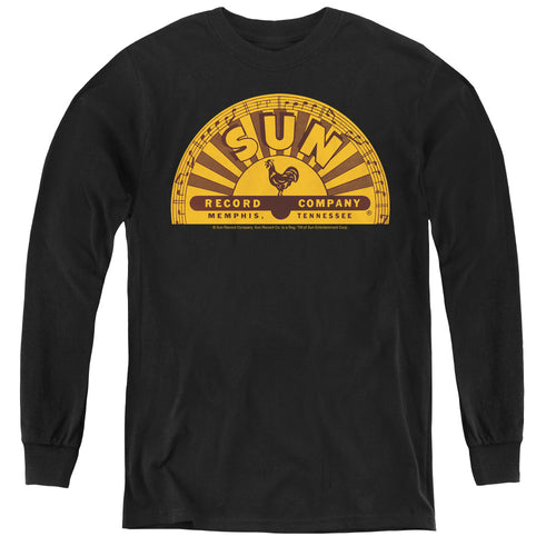 Sun Records Traditional Logo Youth Long Sleeve T-Shirt