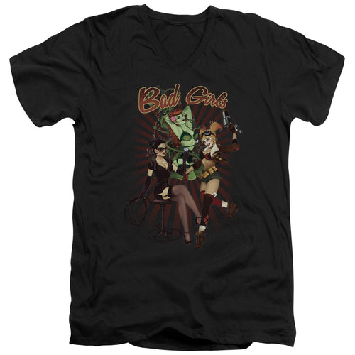 Justice League Bad Girls V-Neck T-Shirt